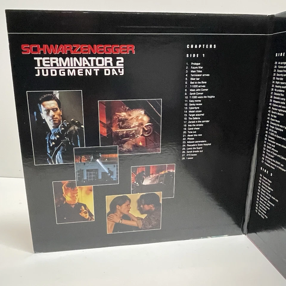 Terminator 2 Judgment Day LaserDisc James Cameron Arnold Schwarzenegger TESTED! - Image 4 of 4