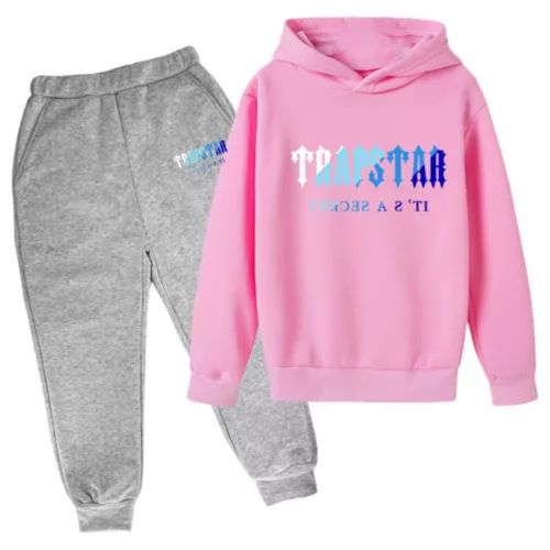 Niños Niños Chándales Dos Piezas Conjunto Suelto Sudadera con Capucha + Pantalones Correr Conjunto con Capucha NUEVO - Imagen 7 de 54