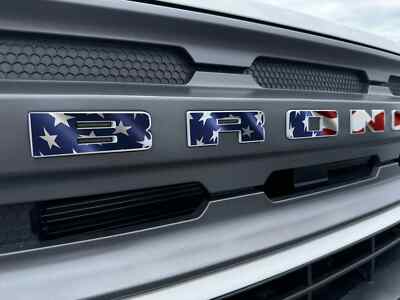 Bronco Grille Lettering Vinyl Wrap Inlay