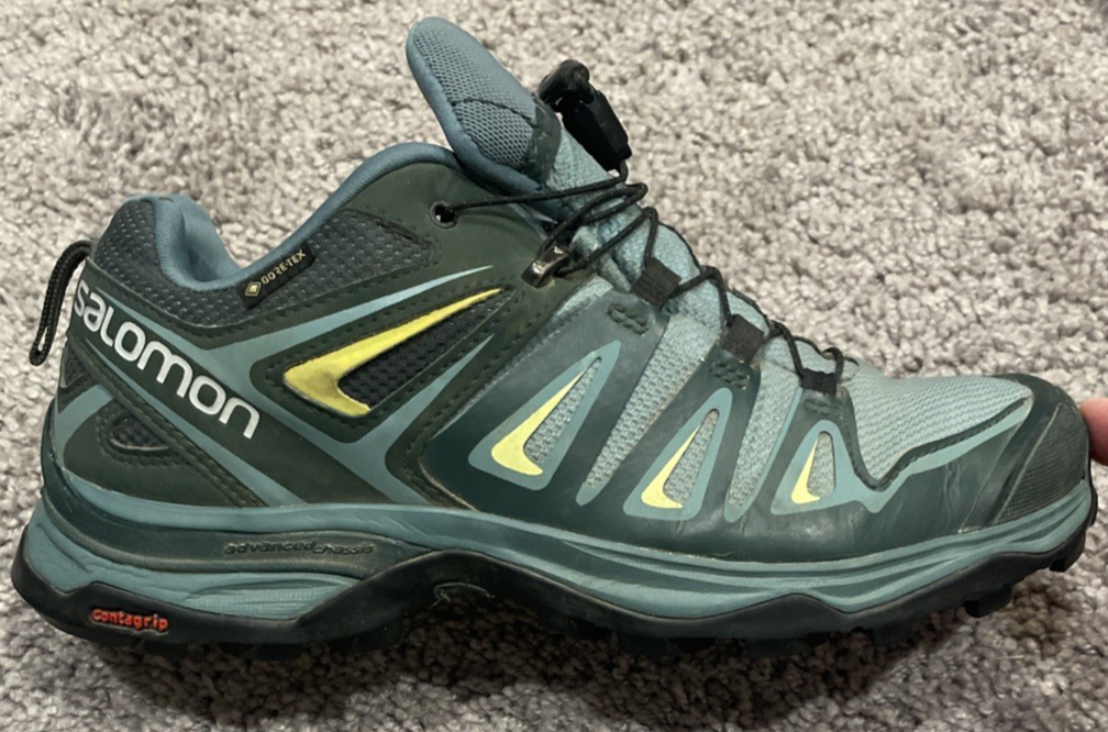 Scarpe da trekking Salomon X Ultra 3 GTX donna Gore Tex verde taglia 7