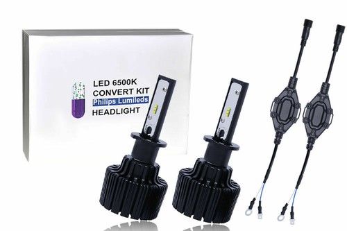 H3 LED Bulb Fanless with EMC Anti-interference, 300% Brightness 6000K Cool White - Picture 2 of 8