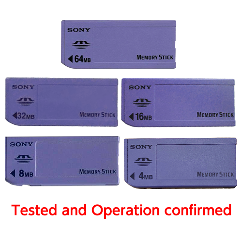 Sony 64MB 32MB 16MB Memory Stick MS Card, Long MS, Sony Old Camera