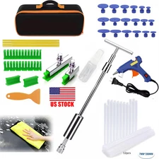 Paintless Car Body Slide Hammer Dent Repair Tools Puller Lifter Hail Removal Set