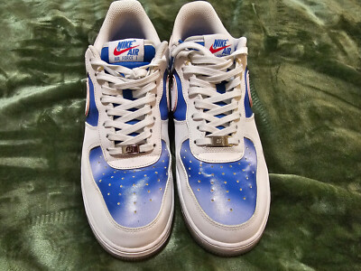 Nike Air Force 1 New Jersey Nets Hardwood Classics  Pre-Owned - No Box. SIZE 10