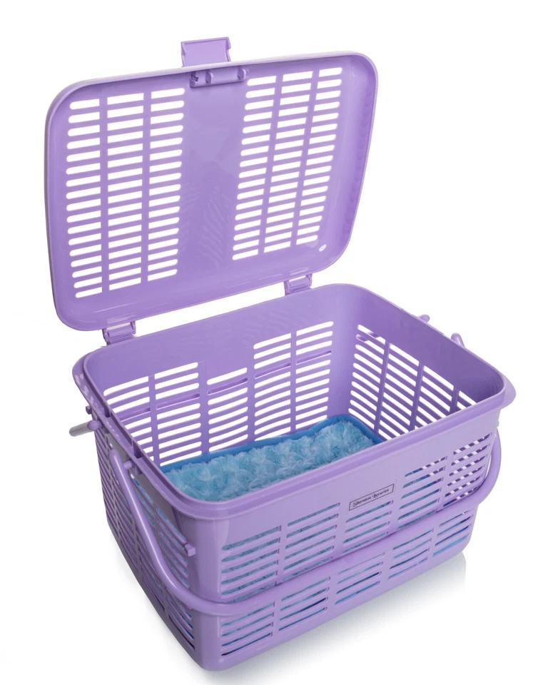 Portador de cesta para gatos y perros pequeños, carga superior, ligero, 16x11x10" Foto 4 de 4