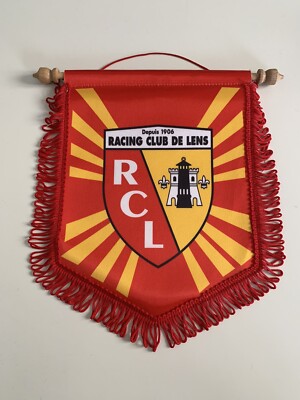 Fanion Vintage RC Lens – Grand Modèle Avant 2000 (collection Football)