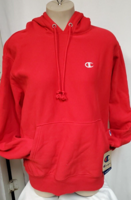 #ad NWT Champion Reverse Weave Hoodie Size S Team Red hooded mens heavy weight $39.00