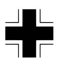Balkenkreuz Balkin Balkan Luftwaffe Ww2 World War German Cross Decal Sticker Car