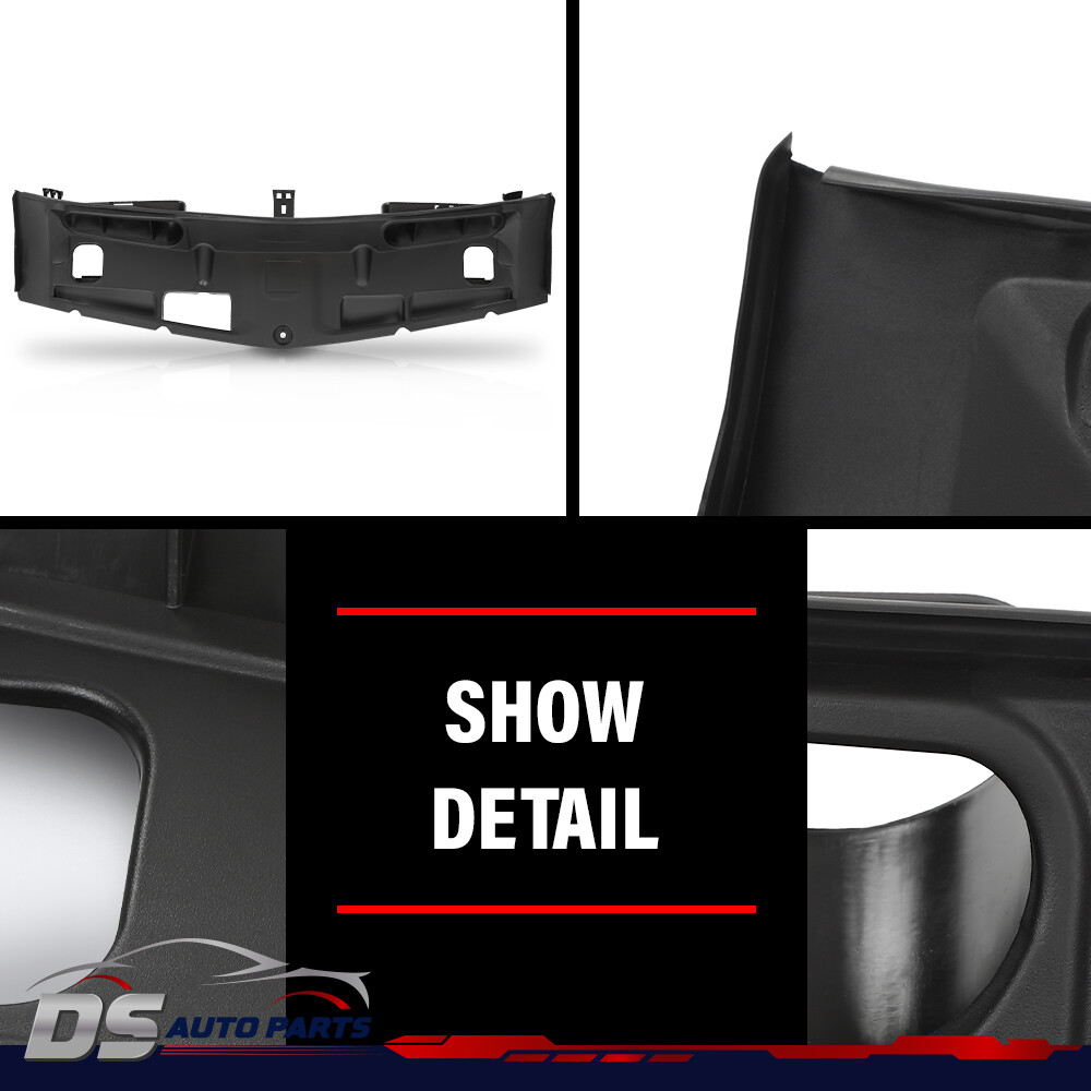 Fit For 09-15 Mercedes Benz C Upper Radiator Fan Shroud Cover Black 2045000155