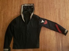 Vintage US Navy Wool Cracker Jack Sailor Uniform Shirt Top Pants Trousers 30R