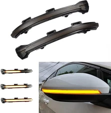 LED Side Mirror Sequential Flow Turn Signal Light Blinker Fits 19-24 Jetta MK7