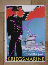 " Marine "   farbiges Poster