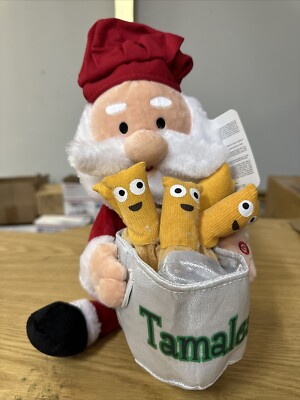 Rare GEMMY Plush lighted  ANIMATED SANTA TAMALES ''It's Getting Hot in Here'' New