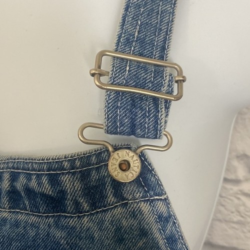 Vintage 90's Nautica Denim Overalls Boys size XL - Picture 4 of 12