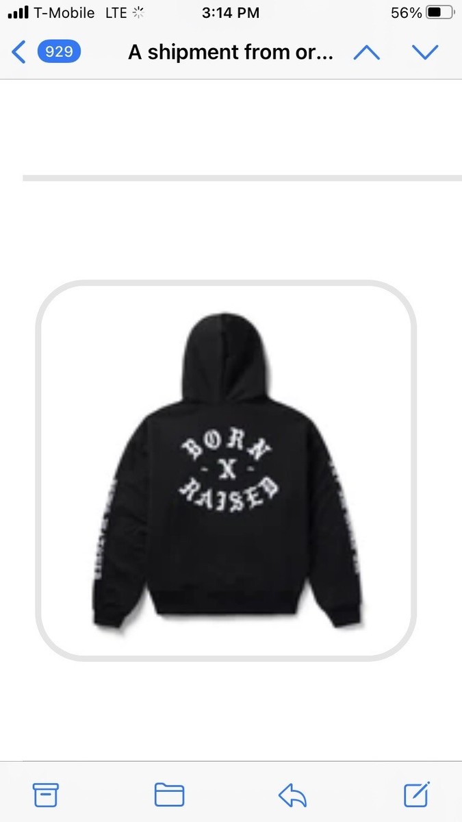 Born X Raised Flocked Zip Up Hoodie Xl New | eBay