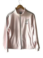 Kiwi Sliver Size Xl New Zealand Embroidered Full Zip Pink Fleece Jacket