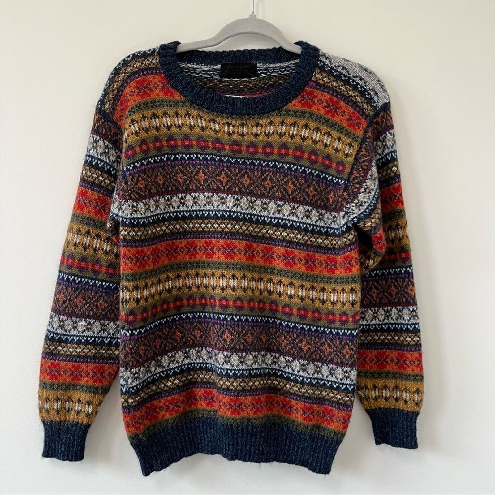 Vintage Men's Crewneck Grandpa Knit Sweater warm … - image 1