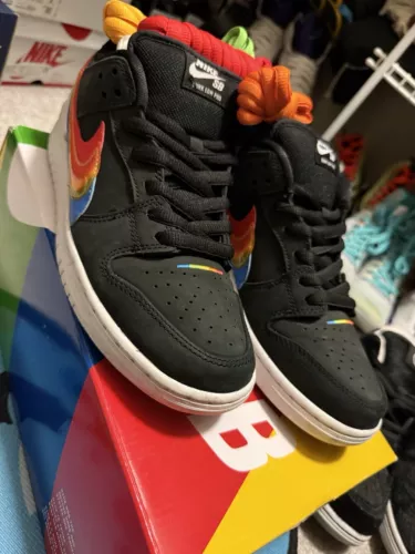 Size 10 - Nike Polaroid x Dunk SB Low Black