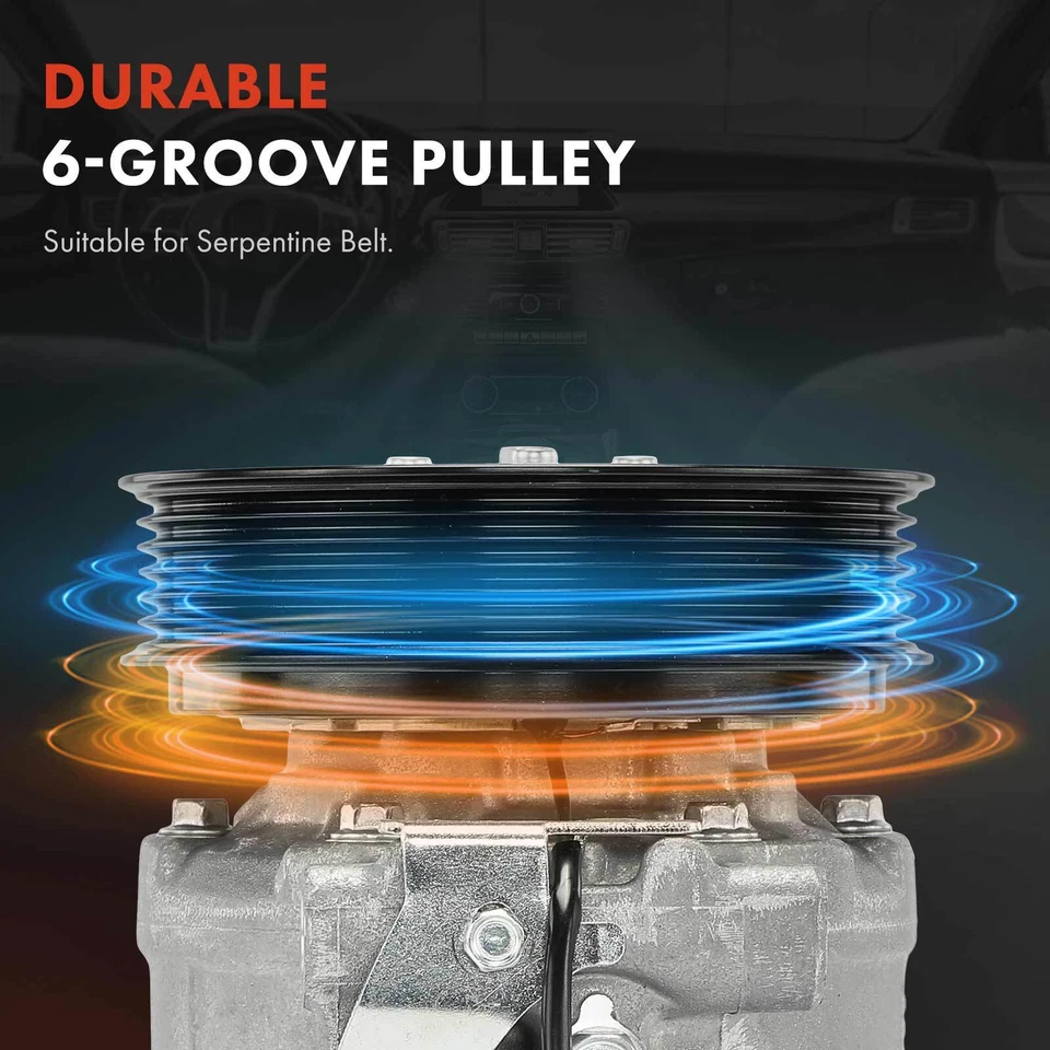 Compresor de aire acondicionado con 6 ranuras para Audi A4 A4 Allroad A4 Avant A5 A5 Cabriolet Foto 4 de 4