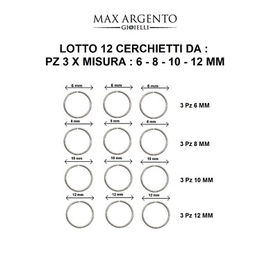 Orecchini A Cerchio In Argento Sterling S925 20G – 8mm – Con Perline A Sfera – Ipoallergenici Per Trago, Cartilagine, Naso - 2