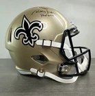 Rickey Jackson Signed Saints Riddell F/S Speed Replica Helmet w/HOF 2010 -SS COA