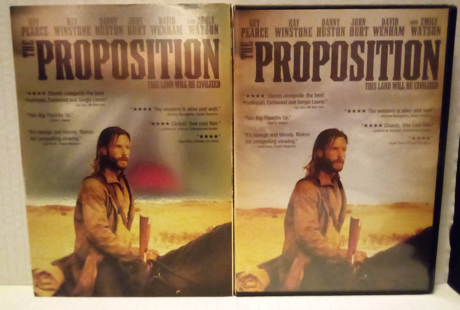 The Proposition (2005) DVD w/slipcover. Guy Pearce, Ray Winstone, Emily