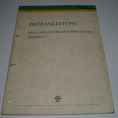 Werkstatthandbuch Opel Ascona C ABS Antiblockiersystem Stand Februar 1987! - Zdjęcie 1 z 1