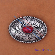 10X Vintage Silver Turquoise Leathercraft Headstall Bridle Flower Oval Conchos