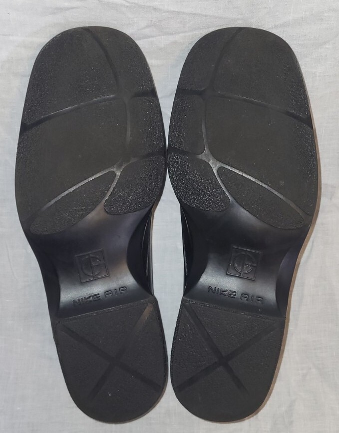 SAOLA Scarpe eleganti Cole Haan da uomo 10M classiche in pelle blu Oxford Nîke Aîr suola con lacci