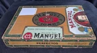US Stamp Collection In Cigar Box Used Mix On/Off Paper