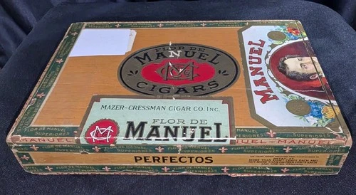 US Stamp Collection In Cigar Box Used Mix On/Off Paper