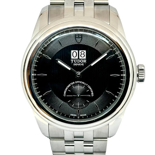 Tudor Glamour Double Date 57100 Black #1902 - Picture 2 of 10