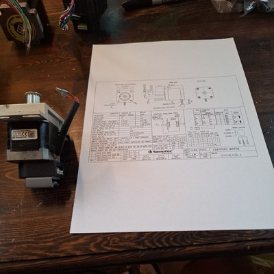 Nanotec Schrittmotor ST4118L1206-KPER1 komplett mit Encoder und Datenblatt