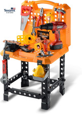 82Pcs Kids Tool Bench Toy for Age 2-4 - Construction Kid Tool Set Toddler Workbe