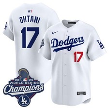Los Angeles Dodgers 17 Shohei Ohtani 2025 WS Champions replica jersey  XL-48 