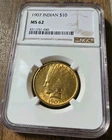 1907 Gold Indian Head $10 NGC MS-62 Eagle