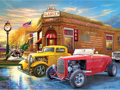 - American Nostalgia - American Grill - 550 Piece Jigsaw Puzzle for Adults