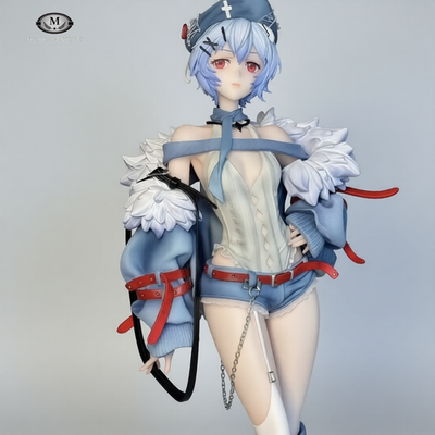 Evangelion 14in Asuka Langley Soryu & Rei Punk Rock Style PVC