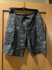 Salt Life Men  s SLX-QD Olive Green Swim Trunks Boardshorts NWT Size 30 Inseam 9  