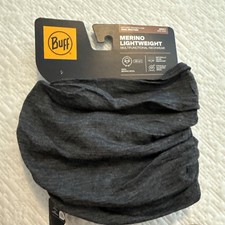 New BUFF Adult Lightweight 100 Merino Wool Neck Gaiter Headband  Winter Black