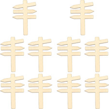 Miniatur Holz Wegweiser Set für DIY Garten D...