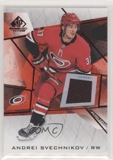 2021-22 Upper Deck SP Game Used Red Jerseys Andrei Svechnikov #72 mp7