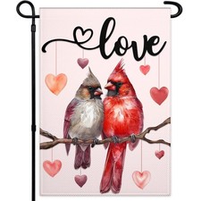 Valentines Garden Flags for Outdside 12 18 Double Sided 12"x18", Flag