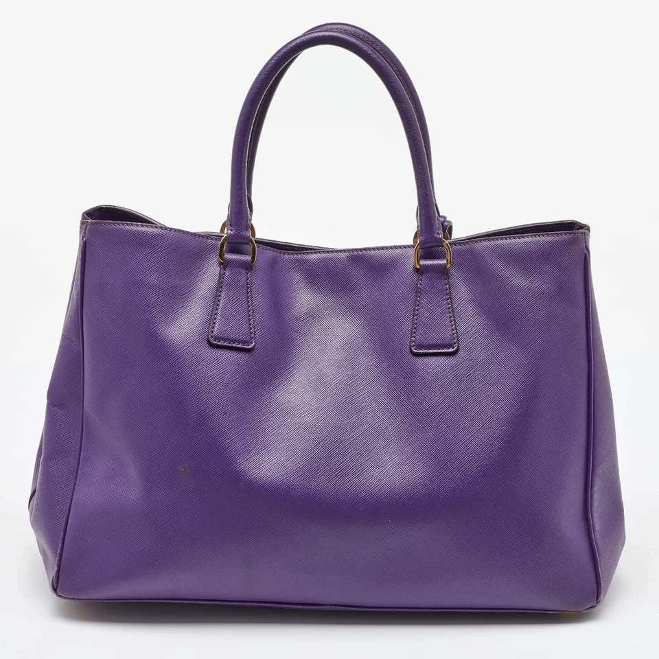 Bolso de Mano Prada Púrpura Cuero Saffiano Mediano Galleria Foto 4 de 4