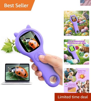 High-Definition Handheld Kids Microscope - Capture Nature's Wonders in 1080P