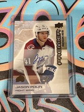 Jason Polin Rookie Auto 2024-25 Upper Deck Premier Colorado Avalanche (GH1)