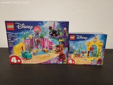 LEGO Set - Factory Sealed Disney Ariel 43235 Music Stage & 43254 Crystal Cavern