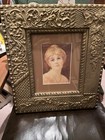 19th Century Oil Pairing Of Woman, Signed In Magnificent Frame — photo 1
