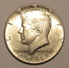 1969 D Kennedy Half Dollar, 40% Silver, circulated