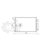 AVA Quality Cooling Kondensator Klimaanlage Mit Trockner FüR Ford C-Max II